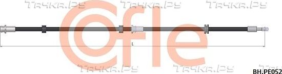 Тормозной шланг Cofle передний правый для Citroen C-Crosser 2007-2013. Артикул 92.BH.PE052