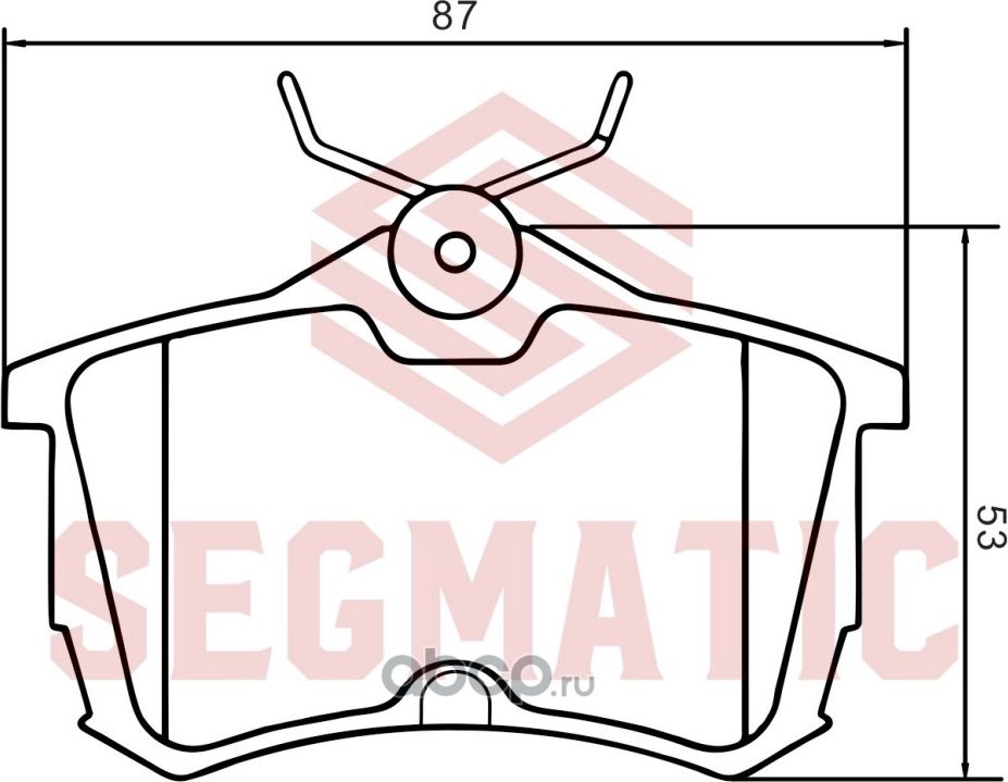 Колодка торм диск зад (Segmatic). Артикул SGBP2673