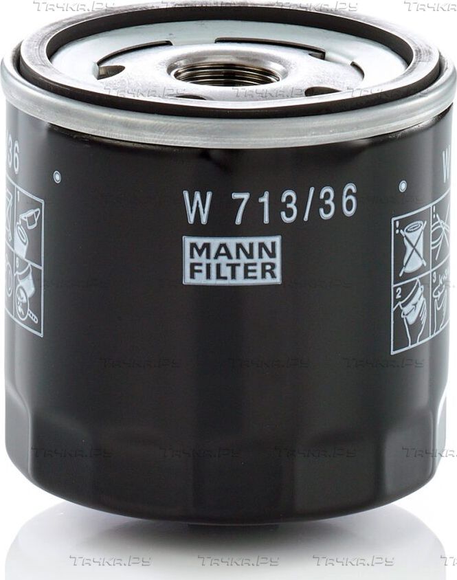 Масляный фильтр Mann-Filter для Ford Ranger II 2006-2012. Артикул W 713/36