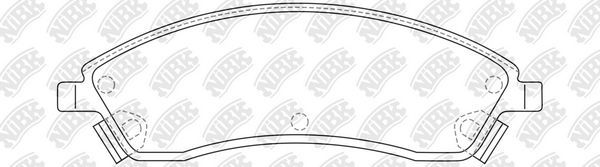 Тормозные колодки NiBK. Артикул PN0669
