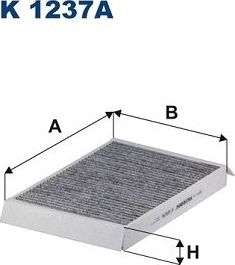 Салонный фильтр Filtron. Артикул K 1237A