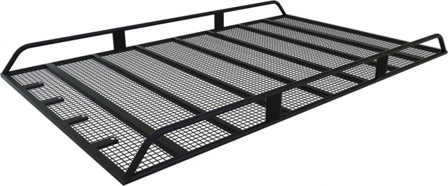 Багажник экспедиционный Podgotoffka 2450x1300х120 мм для перевозки длинномерных грузов, с сеткой и креплением на штатные поперечины для Hummer H3 2005-2010. Артикул PGT-B.106.03