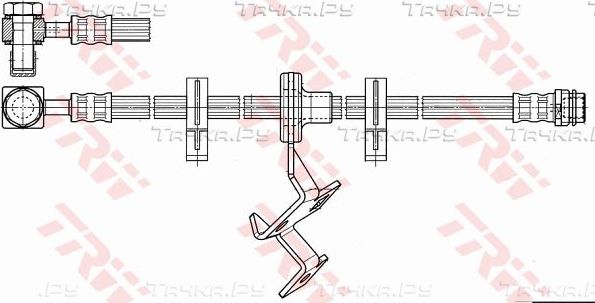 Тормозной шланг TRW. Артикул PHD966