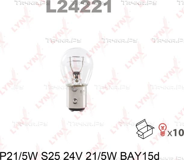 Лампа накаливания LYNXauto. Артикул L24221