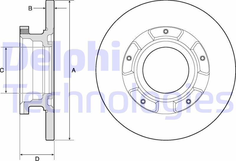 Тормозной диск Delphi. Артикул BG4673