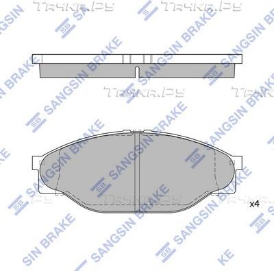 Тормозные колодки Sangsin Hi-Q HI-Q Severe Duty. Артикул SP1139(SD)