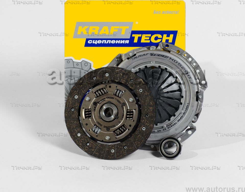 Сцепление (комплект) KraftTech 3P Kit для Audi A2 2000-2005. Артикул W06200A