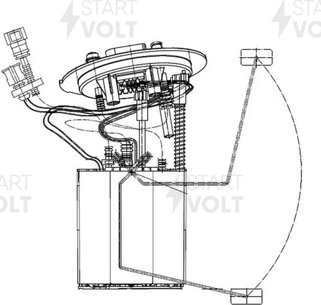 Бензонасос (топливный насос) StartVOLT для Audi A6 III (C6) 2004-2008. Артикул SFM 2902