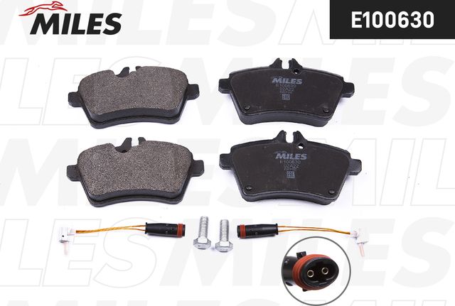 Тормозные колодки Miles (Semi-Metallic). Артикул E100630