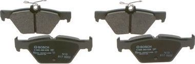 Тормозные колодки Bosch (Low-Metallic) задние для Subaru Levorg 2015-2026. Артикул 0 986 494 836