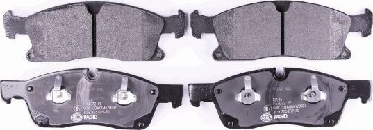 Тормозные колодки Hella. Артикул 8DB 355 019-701