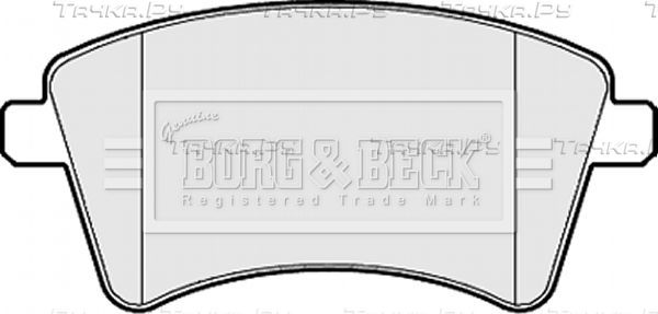Тормозные колодки Borg & Beck передние для Renault Kangoo II 2008-2026. Артикул BBP2152