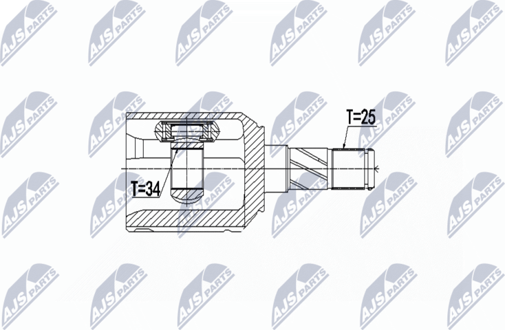 Шрус внутренний (граната) NTY. Артикул NPW-CH-039