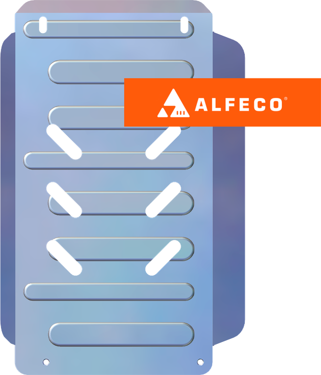 Защита алюминиевая Alfeco для КПП Toyota Town Ace Noah 2WD 1996-2001. Артикул ALF.24.154al