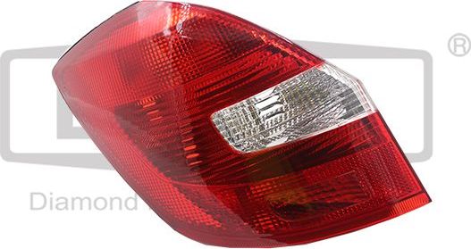 Фонарь задний DPA левый для Skoda Fabia II 2006-2014. Артикул 99451189502