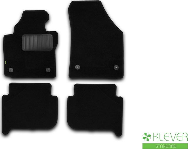 Коврики Klever Standard для салона Volkswagen Touran I рестайлинг АКПП минивен 2006-2010. Артикул KLEVER02511001210kh