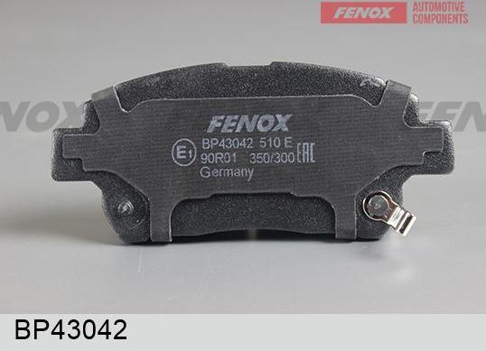 Тормозные колодки Fenox. Артикул BP43042