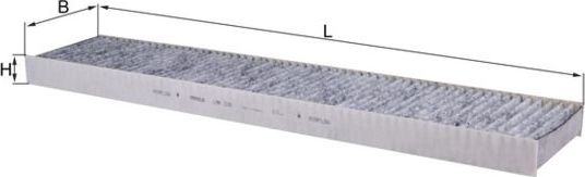 Салонный фильтр Mahle. Артикул LAK 226