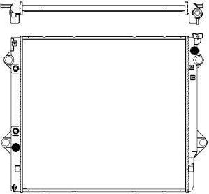 Радиатор охлаждения двигателя Sakura. Артикул 3461-1048