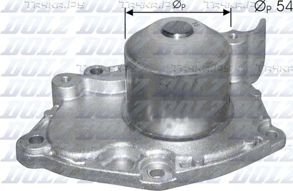 Помпа (водяной насос) Dolz для Renault Megane II 2002-2010. Артикул R219