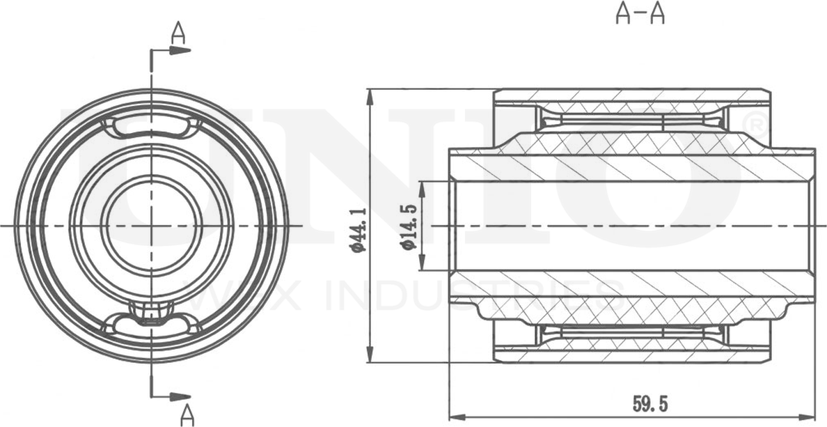 Сайлентблок рычага подвески (Unio). Артикул RMP-20439