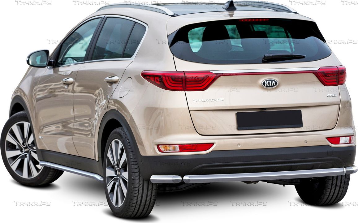 Защита Rival порогов d57 для Kia Sportage IV (вкл. GT-Line) 2018-2026. Артикул R.2809.005