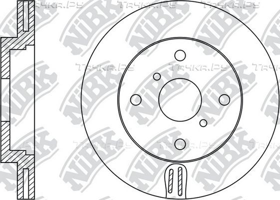 Тормозной диск NiBK передний для Toyota Raum II 2003-2011. Артикул RN1482