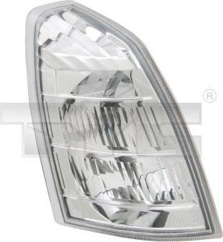 Поворотник (фонарь указателя поворота) TYC передний левый для Nissan X-Trail T30 2001-2013. Артикул 18-0654-01-2