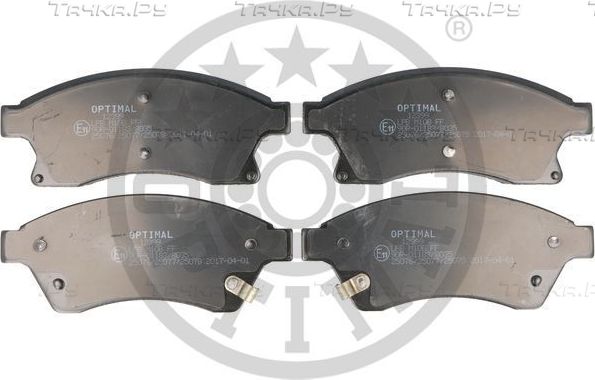 Тормозные колодки Optimal передние для Opel Zafira C 2014-2019. Артикул BP-12399