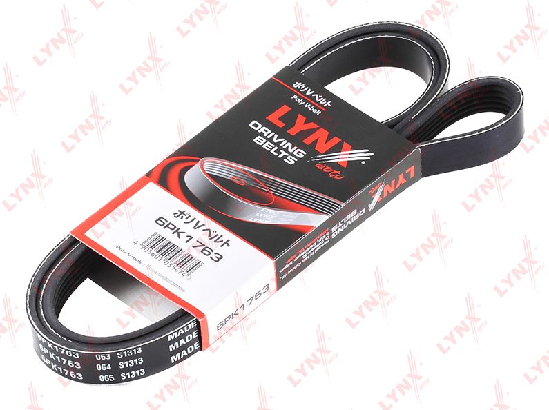 Приводной ремень поликлиновой LYNXauto. Артикул 6PK1763