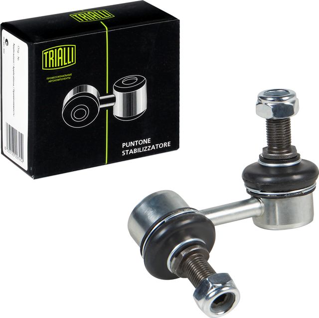 Стойка (тяга) стабилизатора Trialli (резина/металл) передняя правая для Mitsubishi Pajero Sport II 2008-2016. Артикул SP 1118