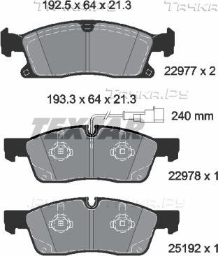 Тормозные колодки Textar Q+. Артикул 2297701