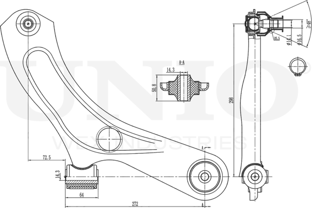 Рычаг подвески (Unio). Артикул SSP-40155