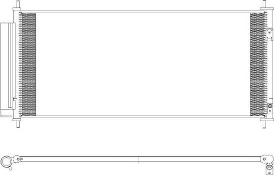 Радиатор кондиционера (конденсатор) Sakura. Артикул 5211-9814