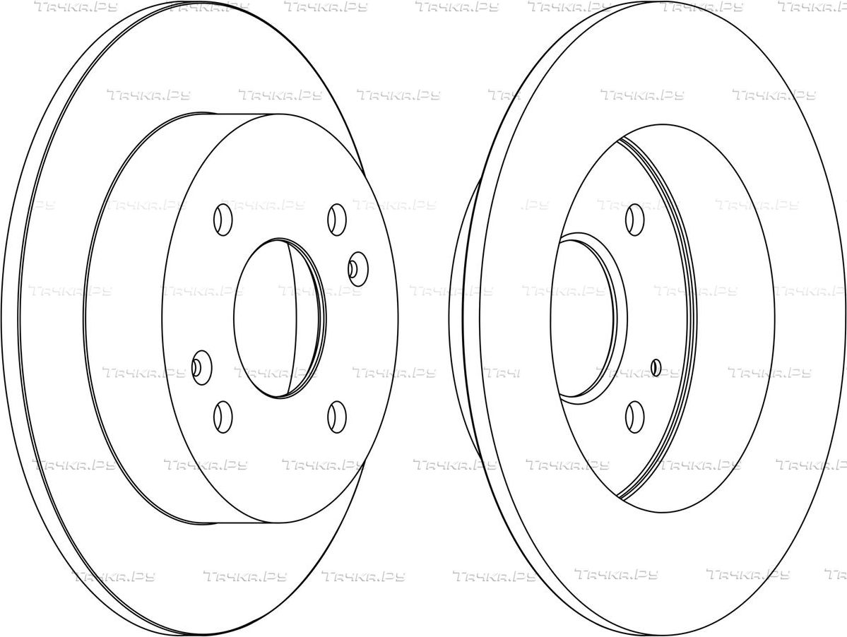 Тормозной диск Ferodo PREMIER Coat+ disc задний для Honda Accord VI 1998-2003. Артикул DDF1488C