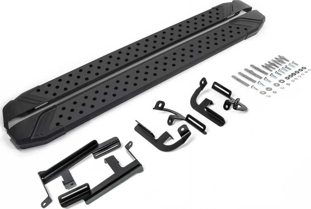 Пороги алюминиевые Rival Bmw-Style круг для Lifan X60 2016-2026. Артикул D160ALB.3302.3