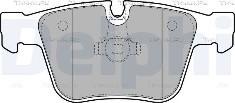 Тормозные колодки Delphi (Low-Metallic) задние для Mercedes-Benz S-Класс V (W221) 2005-2013. Артикул LP2115