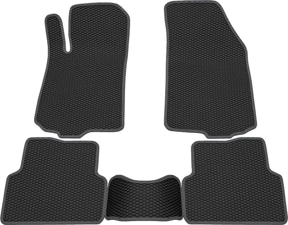 Коврики Rezkon EVA для салона Chevrolet Cobalt 2012-2015 Серый кант. Артикул 9012015102