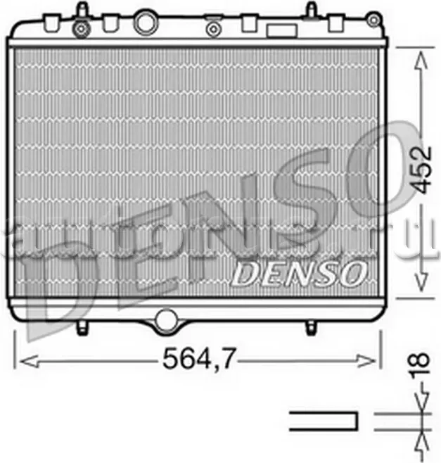 Радиаторы охлаждения (Denso). Артикул DRM21055