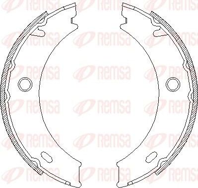 Тормозные колодки (стояночная тормозная система) Remsa. Артикул 4714.01