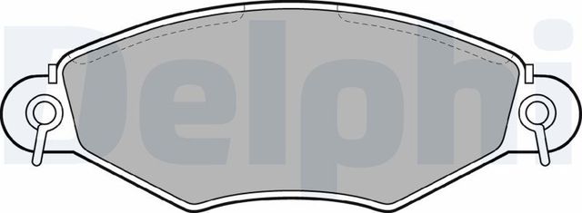 Тормозные колодки Delphi (Low-Metallic). Артикул LP1617