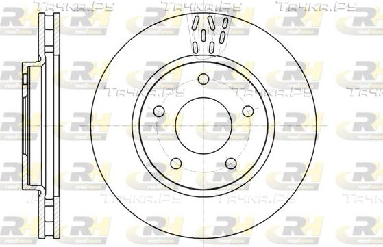 Тормозной диск RoadHouse передний для Mitsubishi Lancer IX 2007-2013. Артикул 61291.10