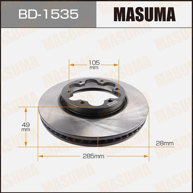 Тормозной диск Masuma. Артикул BD-1535