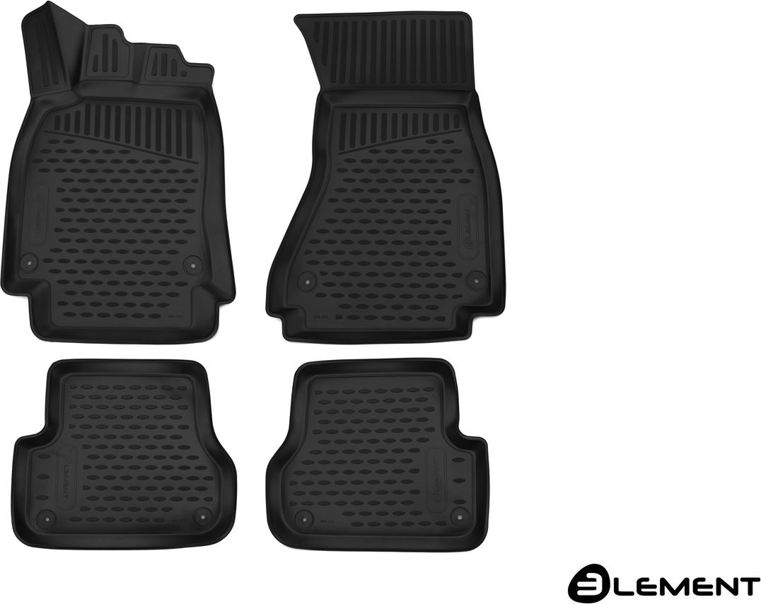 Коврики Element 3D для салона Audi A6 C7 седан (без перч. ящика) 2012-2026. Артикул ELEMENT3D0423210k