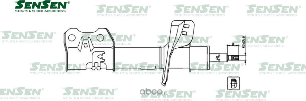 АМОРТ. ПЕРЕД. ЛЕВ. HONDA CR-V III (RE) CR-V MK III (RE) 2.0-2.4(2.4)/Б (Sensen). Артикул 42141394