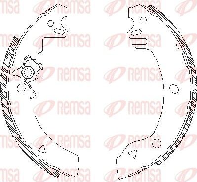 Тормозные колодки Remsa задние для Ford Fiesta III 1989-1997. Артикул 4186.00