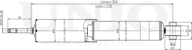 Амортизатор подвески (Unio). Артикул SAB-10577
