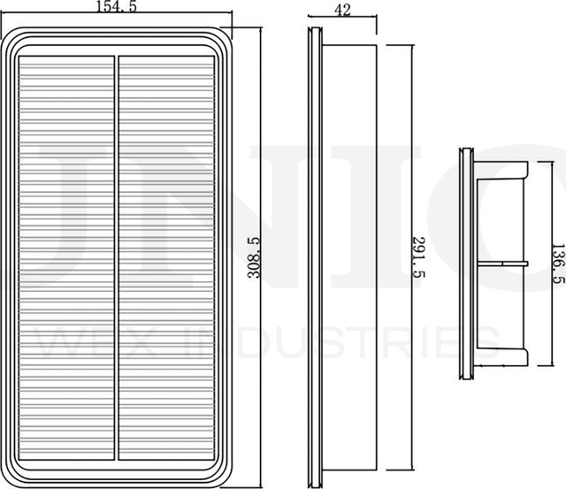 Фильтр воздушный (Unio). Артикул FLT-10092
