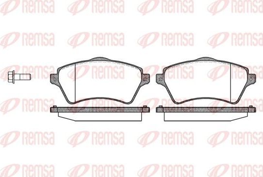 Тормозные колодки Remsa. Артикул 0822.00