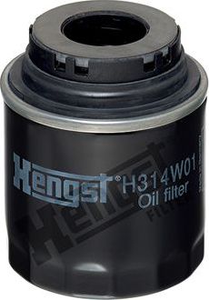 Масляный фильтр Hengst для Volkswagen Jetta VI 2010-2019. Артикул H314W01